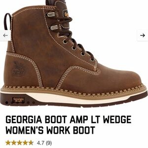 Georgia Boot Women's Tan Wedge Boots